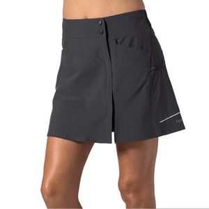 NWT Terry Metro Bicycling Skort Steel Gray Size Large Athletic Luxe Lounge